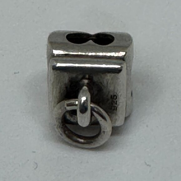 Vintage Sterling Silver Heart Charm - Picture 2 of 2